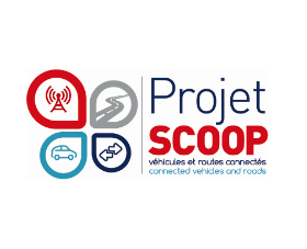 Projet Scoop véhicules et routes connectés. Connected vehicles and roads